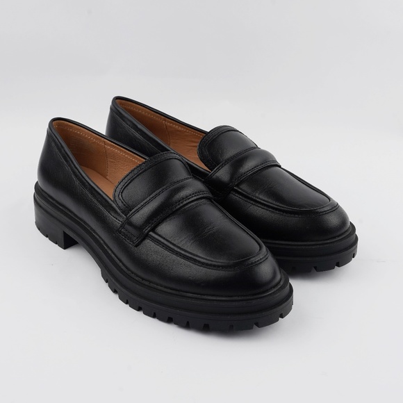 New MADEWELL The Bradley Lugsole Loafer in True Black Leather - Picture 4 of 9
